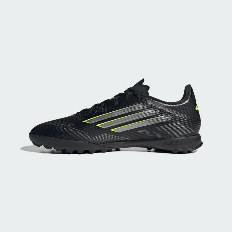 adidas adidas F50 League Fu&szlig;ballschuh, Rollrasen Fu&szlig;ballschuhe - Core Black / Iron Metallic / Lucid Lemon - 4 | SportScheck