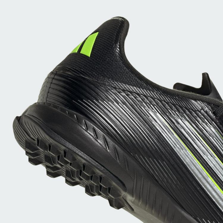 adidas adidas F50 League Fu&szlig;ballschuh, Rollrasen Fu&szlig;ballschuhe - Core Black / Iron Metallic / Lucid Lemon - 6 | SportScheck