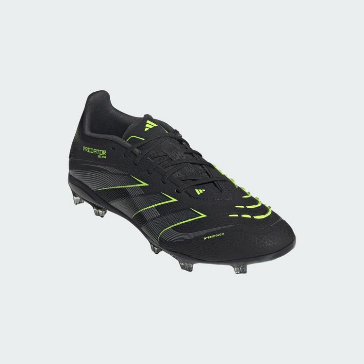 adidas adidas Predator Elite Kids FG Fu&szlig;ballschuh Fu&szlig;ballschuhe Kinder - Core Black / Iron Metallic / Lucid Lemon - 2 | SportScheck