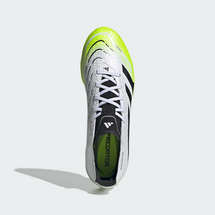 adidas adidas Predator League Kunstrasen Fu&szlig;ballschuh Fu&szlig;ballschuhe - Cloud White / Core Black / Lucid Lemon - 0 | SportScheck