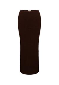 Moda Minx Scrunch Maxirock Damen - Coffee