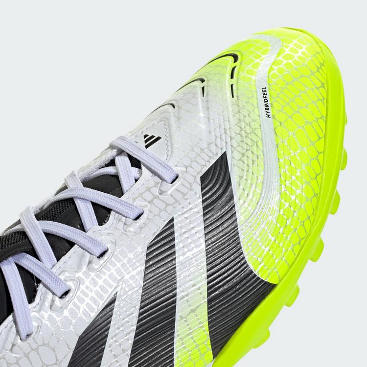 adidas adidas Predator League Kunstrasen Fu&szlig;ballschuh Fu&szlig;ballschuhe - Cloud White / Core Black / Lucid Lemon - 5 | SportScheck