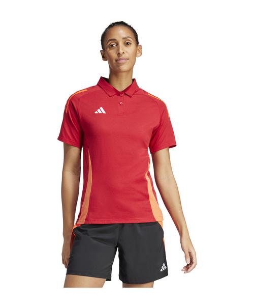 Rückansicht von adidas Tiro 24 Competition Poloshirt Damen Poloshirt Damen rot
