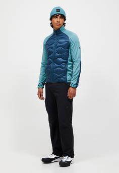 Rückansicht von Peak Performance M Helium Down Hybrid Jacket Funktionsjacke Herren TAUBENBLAU