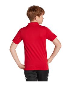 Rückansicht von adidas Squadra 25 Competition Polo Kids Poloshirt Kinder rotweiss