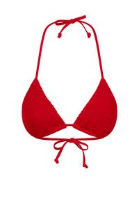 Moda Minx Scrunch Triangle Top Bikini Oberteil Damen - Red