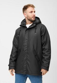 Rückansicht von Derbe Trekholm Winterjacke Herren jet black/lava smoke