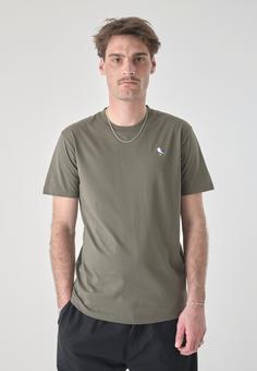 Rückansicht von Cleptomanicx Embro Gull T-Shirt Herren Tea Leaf