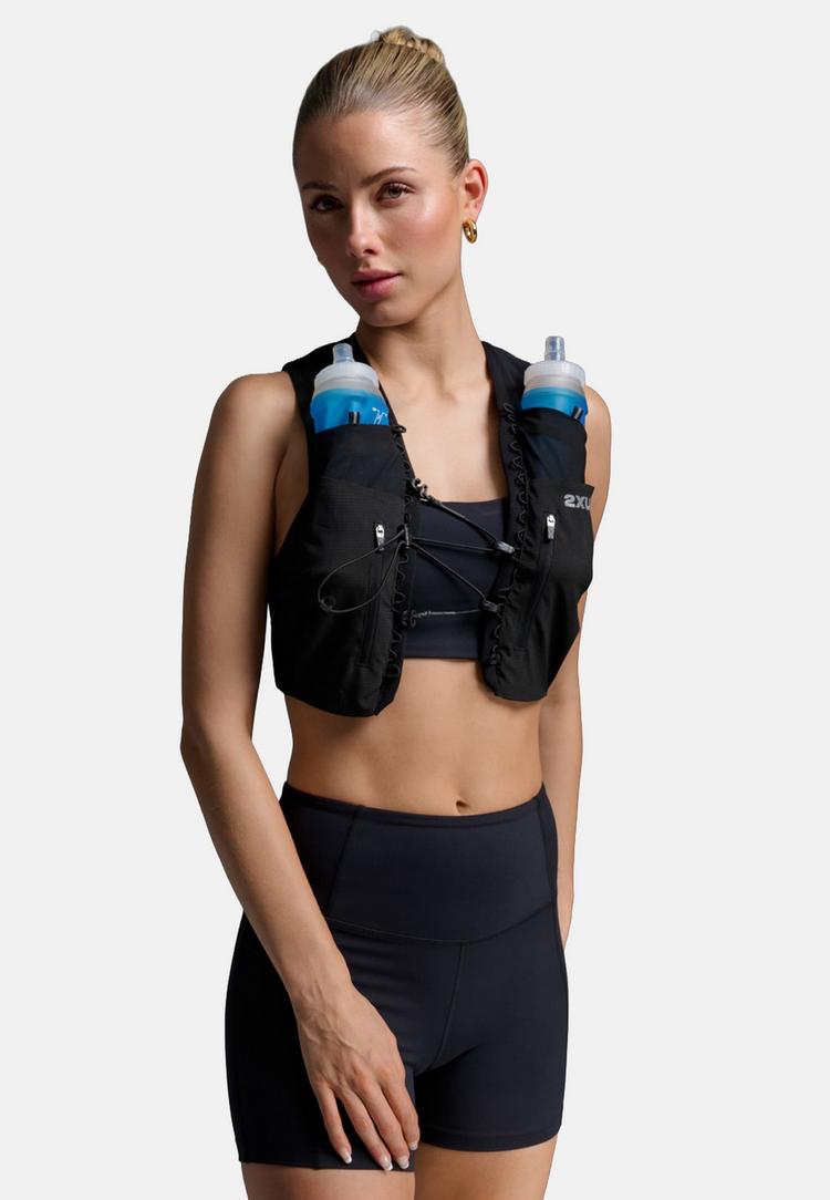 2XU 2XU Run Hydration Vest Trinkrucksack - black-silver reflective - 0 | SportScheck