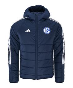 adidas FC Schalke 04 Winterjacke Trainingsjacke blauweiss