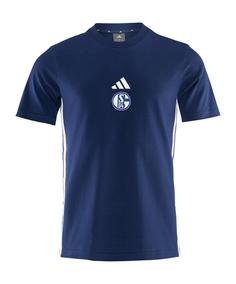 adidas FC Schalke 04 T-Shirt Fanshirt blauweiss