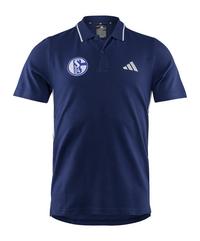 adidas FC Schalke 04 Polo Poloshirt - blauweiss