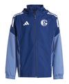 adidas FC Schalke 04 Regenjacke Kids Trainingsjacke Kinder - blaublau