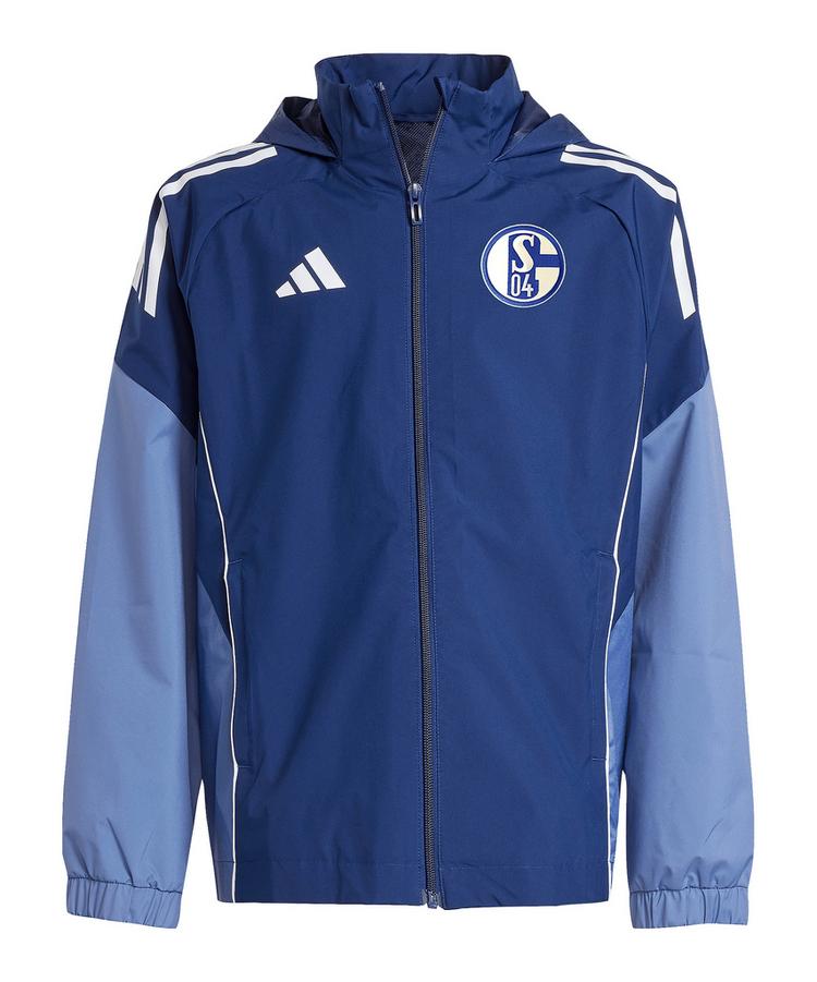 adidas adidas FC Schalke 04 Regenjacke Kids Trainingsjacke Kinder - blaublau - 0 | SportScheck
