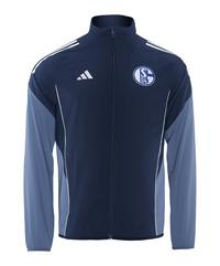 adidas FC Schalke 04 Pr&auml;sentationsjacke Trainingsjacke - blaublau