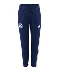 adidas FC Schalke 04 Jogginghose Kids Trainingshose Kinder - blauweiss