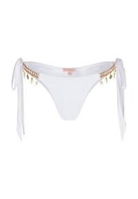 Moda Minx Seychelles Tie Side Brazilian Bikini Hose Damen - White