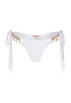 Moda Minx Seychelles Tie Side Brazilian Bikini Hose Damen White