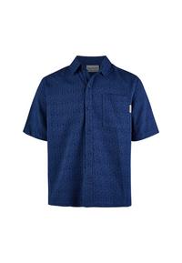 Cleptomanicx Shirt S/S Facemelter Kurzarmhemd Herren - Estate Blue