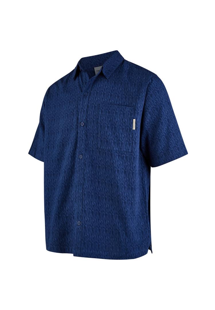 Cleptomanicx Cleptomanicx Shirt S/S Facemelter Kurzarmhemd Herren - Estate Blue - 0 | SportScheck