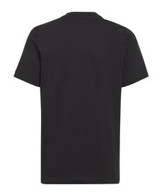 Rückansicht von adidas Entrada 22 T-Shirt Kids Funktionsshirt Kinder schwarz