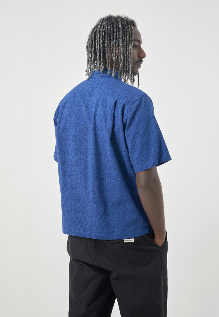 Cleptomanicx Cleptomanicx Shirt S/S Facemelter Kurzarmhemd Herren - Estate Blue - 2 | SportScheck