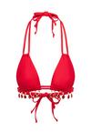 Moda Minx Selene Droplet Double Strap Triangle Top Bikini Oberteil Damen - Red