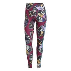 adidas adidas X Farm 7/8 Leggings Leggings Damen Black / Amazon Red / Energy Ink