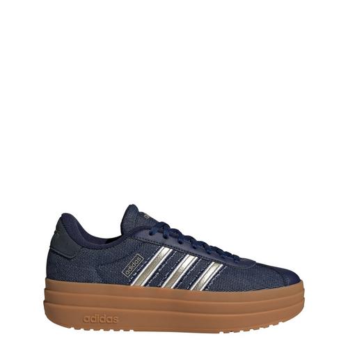 Rückansicht von adidas VL Court Bold Schuh Sneaker Damen Dark Blue / Cyber Metallic / Aurora Ink