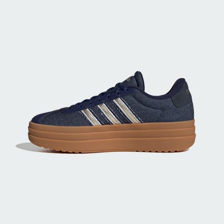 adidas adidas VL Court Bold Schuh Sneaker Damen - Dark Blue / Cyber Metallic / Aurora Ink - 5 | SportScheck