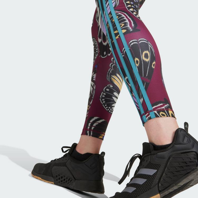 adidas adidas adidas X Farm 7/8 Leggings Leggings Damen - Black / Amazon Red / Energy Ink - 1 | SportScheck