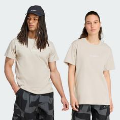 Rückansicht von adidas Terrex Signature AOP Grafik T-Shirt Funktionsshirt Wonder Beige