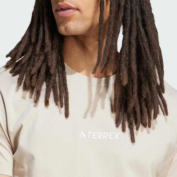 adidas adidas Terrex Signature AOP Grafik T-Shirt Funktionsshirt - Wonder Beige - 0 | SportScheck