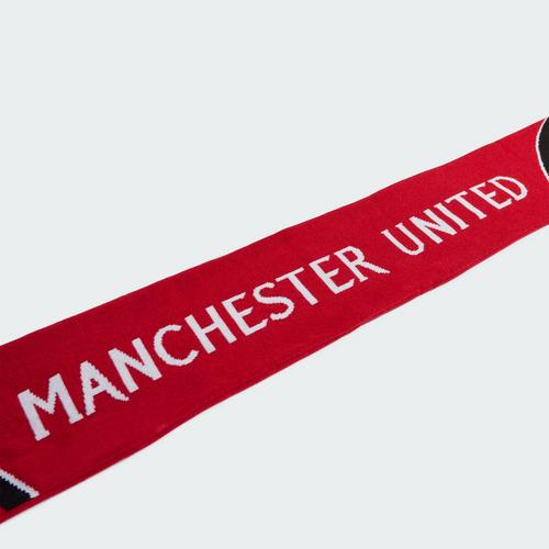 Rückansicht von adidas Manchester United Heimschal Fanschal Mufc Red / Black / White