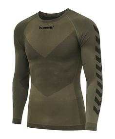 hummel First Seamless Longsleeve Funktionsshirt Herren khaki