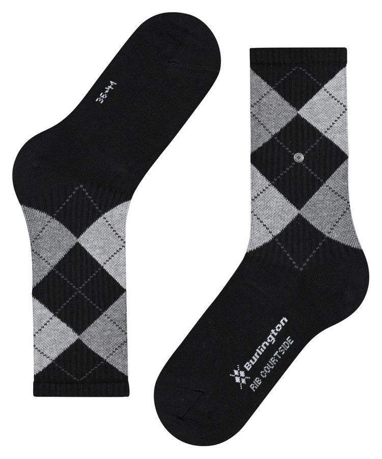 Burlington Burlington Rib Courtside SO Socken Damen - black (3000) - 2 | SportScheck