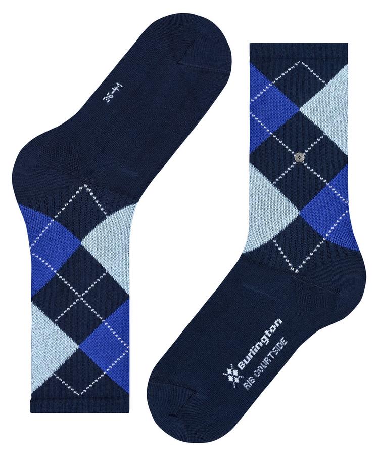 Burlington Burlington Rib Courtside SO Socken Damen - marine (6120) - 2 | SportScheck