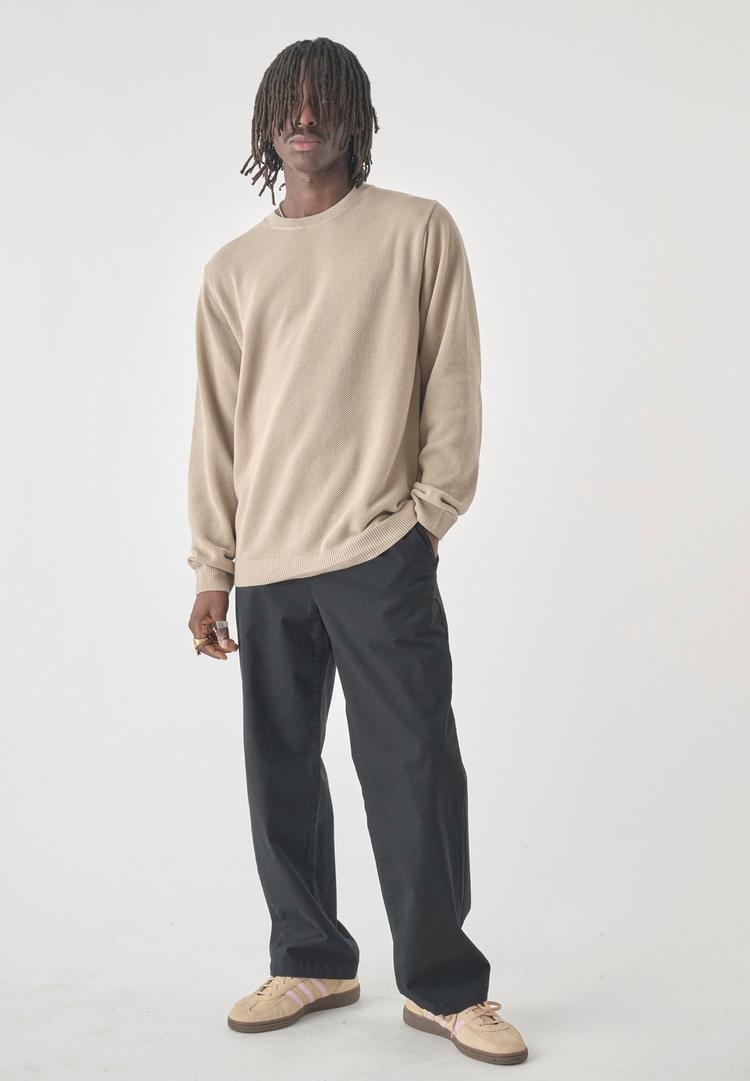 Cleptomanicx Cleptomanicx Crewneck Grower Strickpullover Herren - Feather Gray - 1 | SportScheck