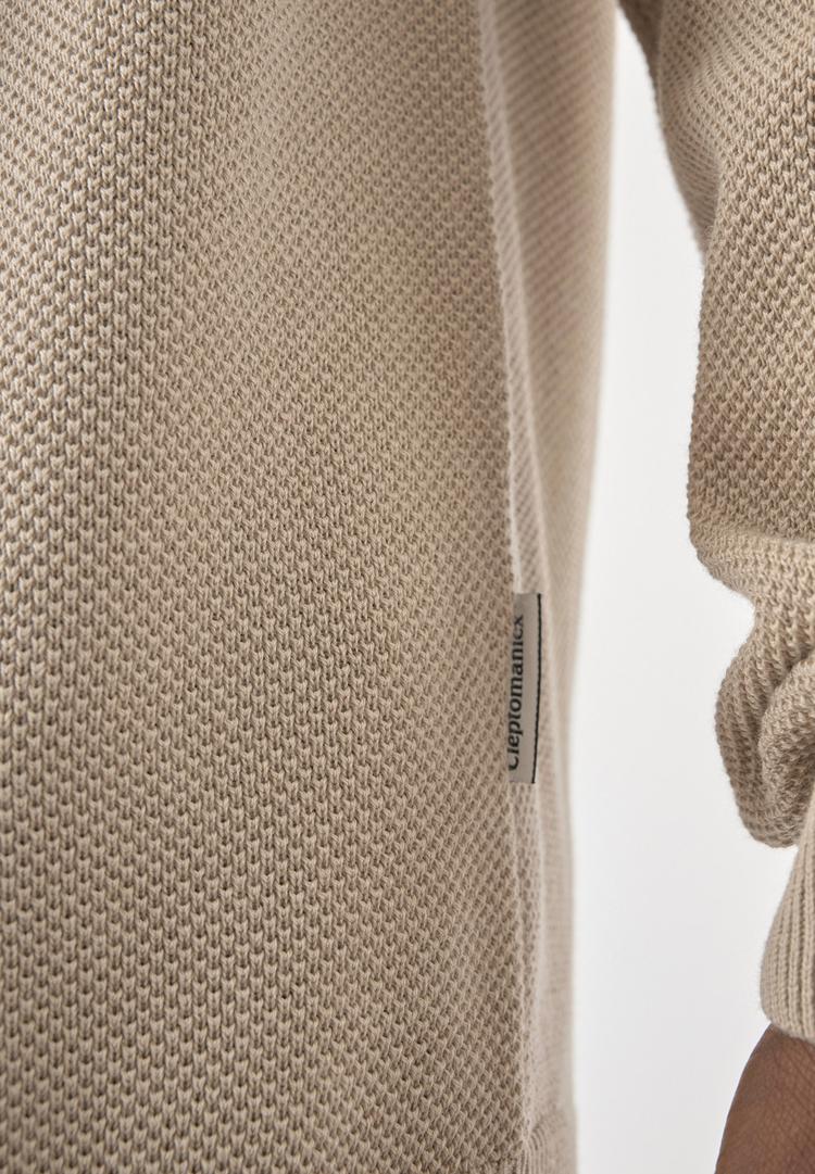 Cleptomanicx Cleptomanicx Crewneck Grower Strickpullover Herren - Feather Gray - 2 | SportScheck