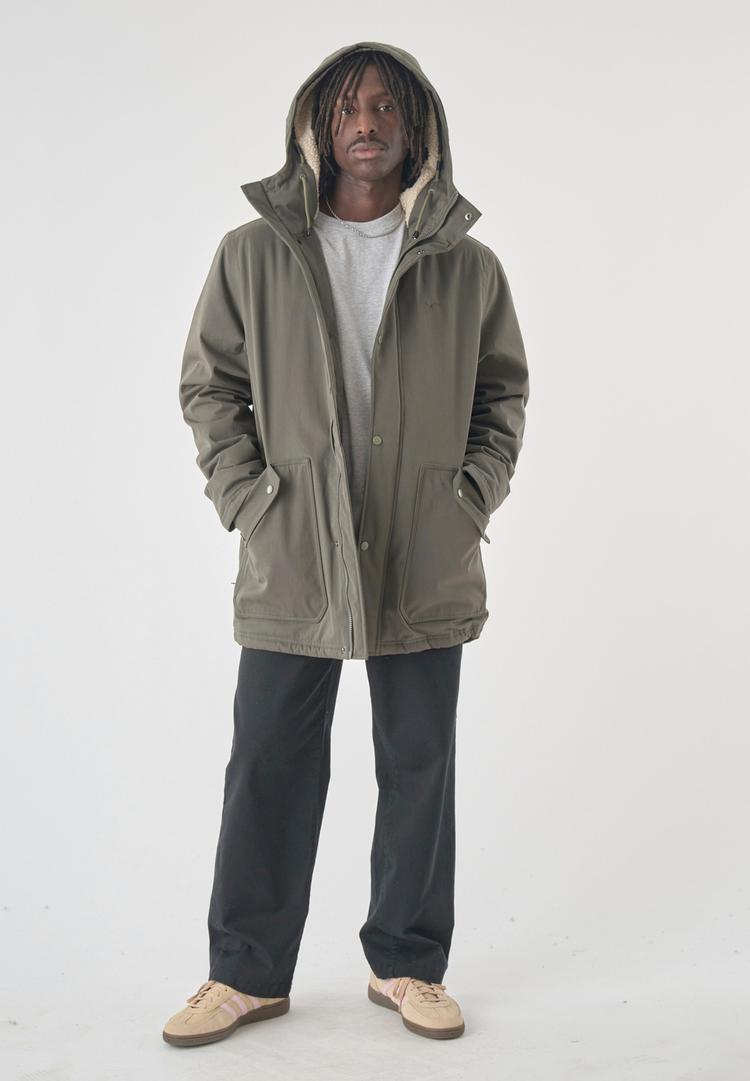 Cleptomanicx Cleptomanicx Winter Jacket Larum Original Parka Herren - Tea Leaf - 0 | SportScheck