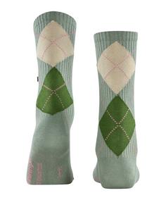 Rückansicht von Burlington Rib Courtside SO Freizeitsocken Damen sage (7068)