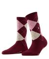 Burlington Rib Courtside SO Socken Damen - wine (8010)
