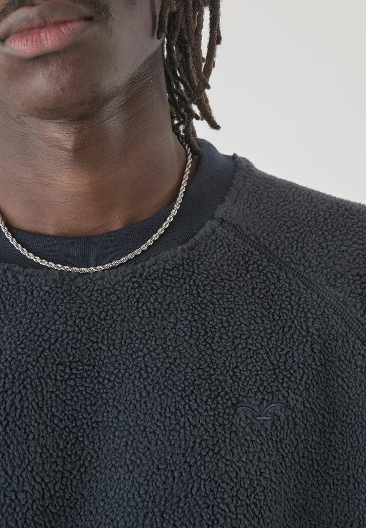 Cleptomanicx Cleptomanicx Crewneck Flaneur Sweatshirt Herren - Blue Graphite - 3 | SportScheck