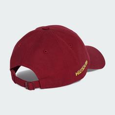 Rückansicht von adidas DFB Frauenteam Away Kappe Cap Team Coll Burgundy 2 / Semi Solar Yellow