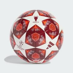 Rückansicht von adidas UCL 24/25 Knockout Phase Club Ball Fußball White / Solar Red / Collegiate Burgundy