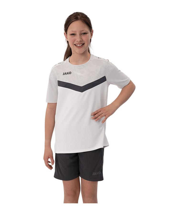 JAKO JAKO Iconic T-Shirt Kids Funktionsshirt Kinder - weissgrau - 0 | SportScheck