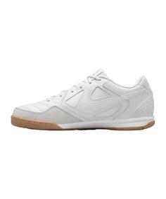 Rückansicht von Nike Gato IN Weiß Fußballschuhe Herren weissbraun