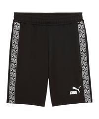 PUMA teamKING Short Fu&szlig;ballshorts Herren - schwarzweiss