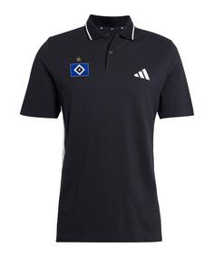 adidas Hamburger SV Polo Fanshirt Herren schwarz
