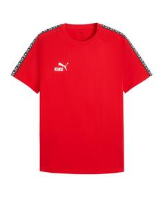 PUMA teamKING T-Shirt Funktionsshirt Herren rotweiss